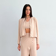 Кардиган в'язаний жіночий Kayla Art Knit бежевий