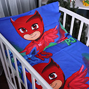 Детская простынь на резинке Kids Time 17-0685 Heroes in Masks бязь MirSon