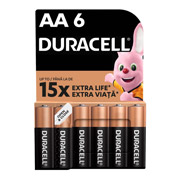 Батарейка Duracell Basic AA лужна 1.5V LR6 (6 шт.)