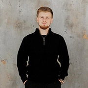 Светр чоловічий в'язаний на блискавці Art Knit чорний