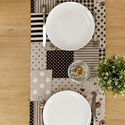 Доріжка Печворк коричневий Господиня Прованс