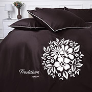 Постільна білизна 0211 Cacao Traditions сатин-elit MirSon з вишивкою