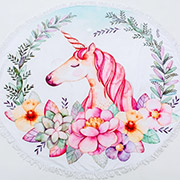 Пляжний рушник 5063 Summer Time Unicorn girl MirSon