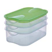 Набір з 3 контейнерів для зберігання 23x15,5x14,5см Rival 151 733