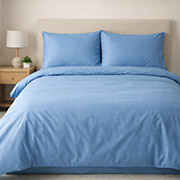 Комплект постільної білизни Lelitt Blue SoundSleep сатин Туреччина 140г блакитний