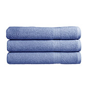 Рушник махровий Diagonal Kare 390г SoundSleep блакитний