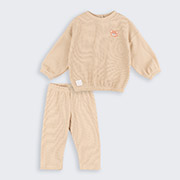 Костюм для дівчинки КС806 трикотаж-вафелька Бембі G00-бежевий