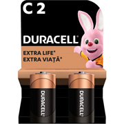 Лужні батарейки Duracell C 2 шт в упаковці