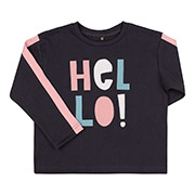 Лонгслів для дівчинки ФБ967 інтерлок Бембі Y00-чорний