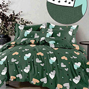 Постельное белье Сердца Green 150806 бязь-light Selena