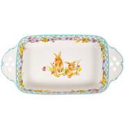Блюдо порцелянове 30,5 х15, 5х5, 5 см Funny bunny Lefard 985-182