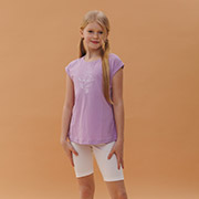 Футболка для дівчинки ФТ7 супрем Бембі Q00-бузковий