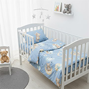 Постільна білизна в дитяче ліжечко 25415 Blue ранфорс Вілюта
