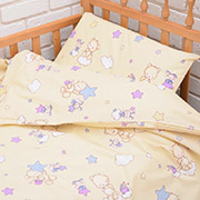 Дитяча постільна білизна 10-0214 Beige бязь-gold Nostra