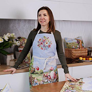 Фартух кухонний гобеленовий великодній Настрій Прованс