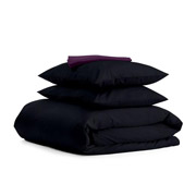 Комплект постільної білизни Cosas Сатин Чорний ФіолетП