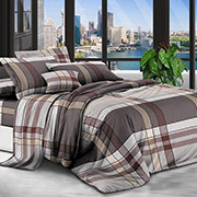 Постільна білизна Клітинка беж 600257 полікоттон Selena