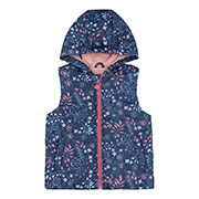 Жилет демісезонний для дівчинки ЖЛ47 плащівка Бембі 831-синій-рожевий