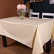 Скатертина бавовняна Рогожа 204 Creamy Mirson