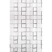 Шторка для ванної Bisk Peva Malta 2 з кільцями 06894 чорно-біла