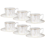 Сервіз чайний порцеляновий 12 предметів 295 мл Stella Lefard 440-130