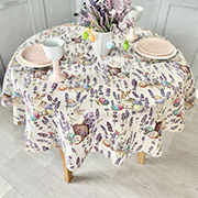 Скатертина гобеленова великодня кругла LiMaSo EDEN1018B