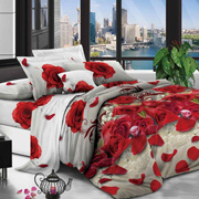 Комплект постільної білизни Selena Роза червона 2 100263