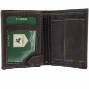 Чоловічий шкіряний гаманець Visconti 708 Spear oil brown
