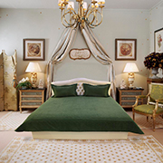 Покривало Arya Diamond велюр водянисто-зелене