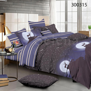 Комплект постільної білизни Selena сатин Місячний пейзаж 300315