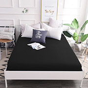 Простирадло на гумці MirSon сатин 0055 Black Pearl