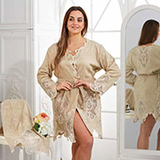 Набір жіночий Venice (халат, тапочки та рушник) Arya