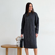 Плаття Олівія oversize Art Knit графіт