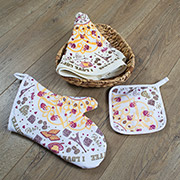 Кухонний набір Lotus Daily I Love Coffee рукавиця, прихватка і рушник