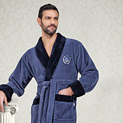 Халат мужской длинный Nusa NS-1140-1 fume