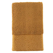 Рушник махровий жакардовий Arya Fold гірчичний