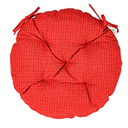 Подушка на стул круглая Merry Christmas Прованс красная