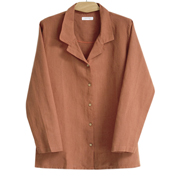 Пляжна сорочка Lino PJ Barine spicy orange помаранчева