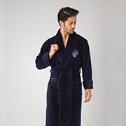 Халат чоловічий довгий Nusa NS-1145-1 синій