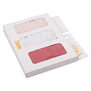 Комплект із 3 трусиків для дівчинки НБ16 супрем Бембі 1L1-білий-червоний