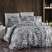 Постільна білизна Leopard Black сатин-люкс First choice