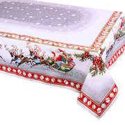 Скатертина гобеленова новорічна з люрексом Lefard