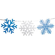 Гірлянда паперова 3 м 10 фігурок Сніжинки Novogod'ko 974711