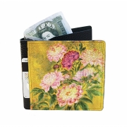 Гаманець з натуральної шкіри Devays Maker Золоті Квіти 30-0114-346
