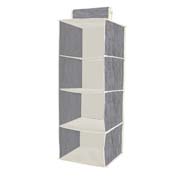 Органайзер підвісний 4 секції на липучці 28x28x80 см Handy Home ASH-06 сірий