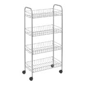 Етажерка 4-х рівнева 83х41х23см Metaltex 938004 сірий металік