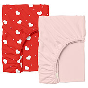 Набір простирадл на резинці Crimson Hearts ранфорс Cosas для дитячого ліжечка