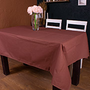 Скатертина бавовняна Рогожа 205 Chocolate Mirson