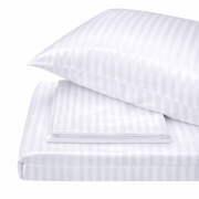 Елементи постільної білизни SoundSleep готель сатин-страйп бавовна 100% білий