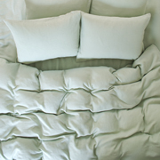 Вафельна постільна білизна Waffle Barine sage